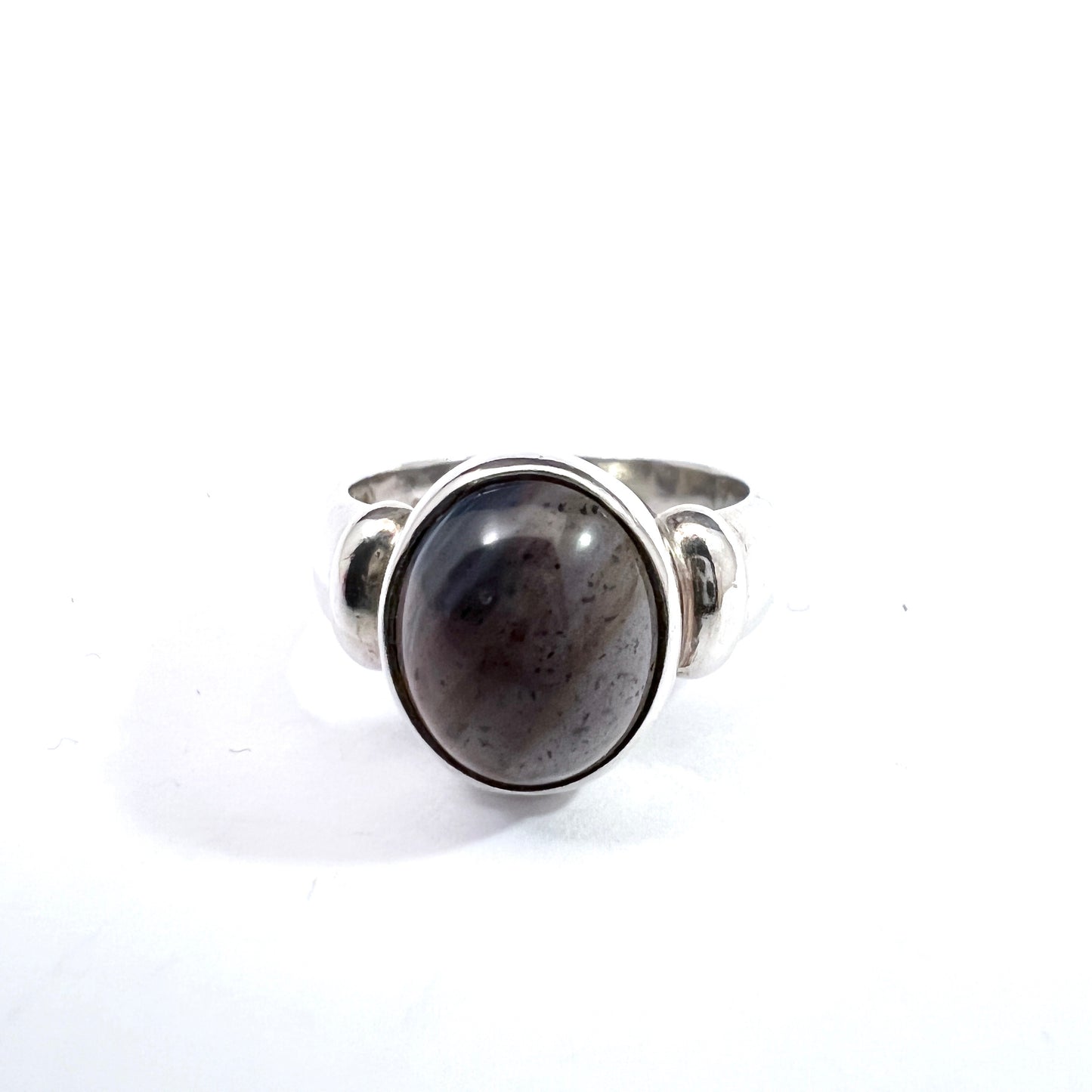 Nordström, Sweden 1970s. Vintage Sterling Silver Bergslagen-stone Ring.