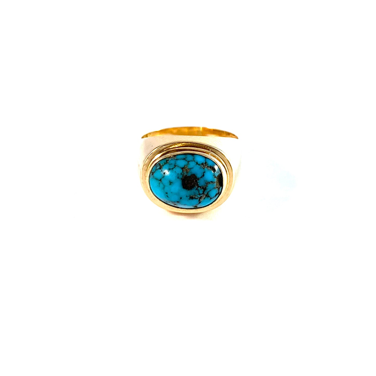 Olle Torrestad, Sweden 1962. Vintage 18k Gold Turquoise Ring.