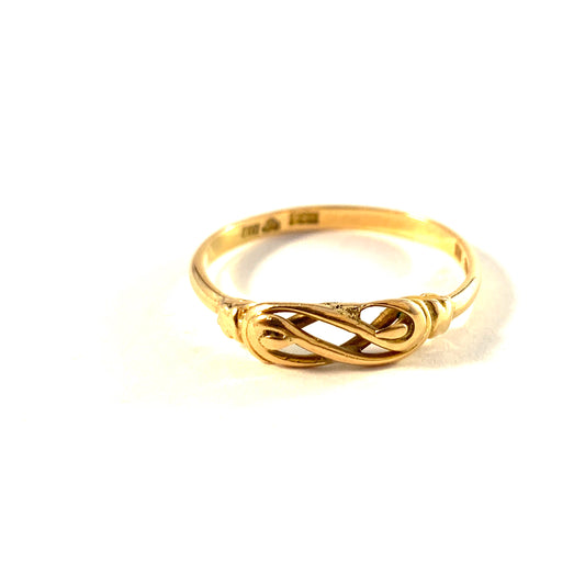 G Dahlgren, Sweden 1922. Antique Art Nouveau 18k Gold Ring.