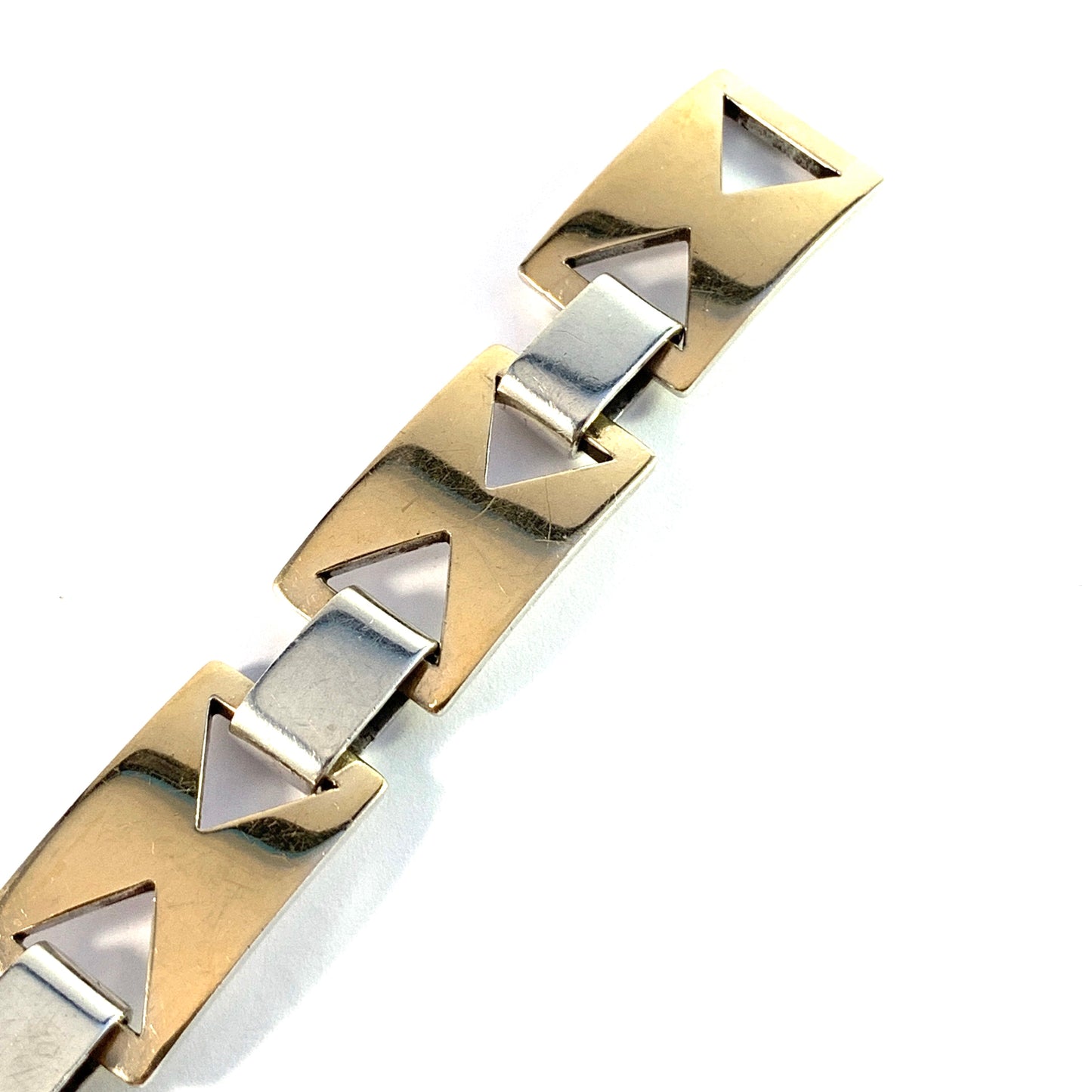 Sigurd Persson, Sweden year 1980. Vintage Sterling Silver Link Bracelet.