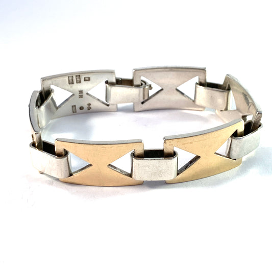 Sigurd Persson, Sweden year 1980. Vintage Sterling Silver Link Bracelet.