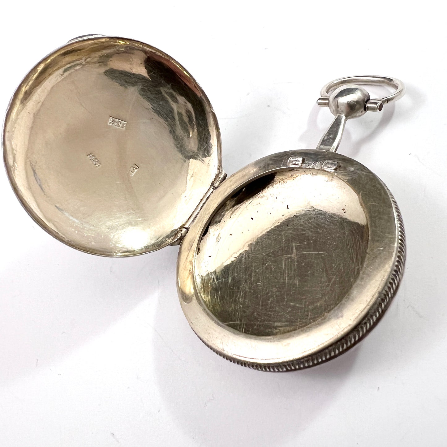 Germany 1851. Antique Solid Silver Locket Pendant (Vinaigrette)