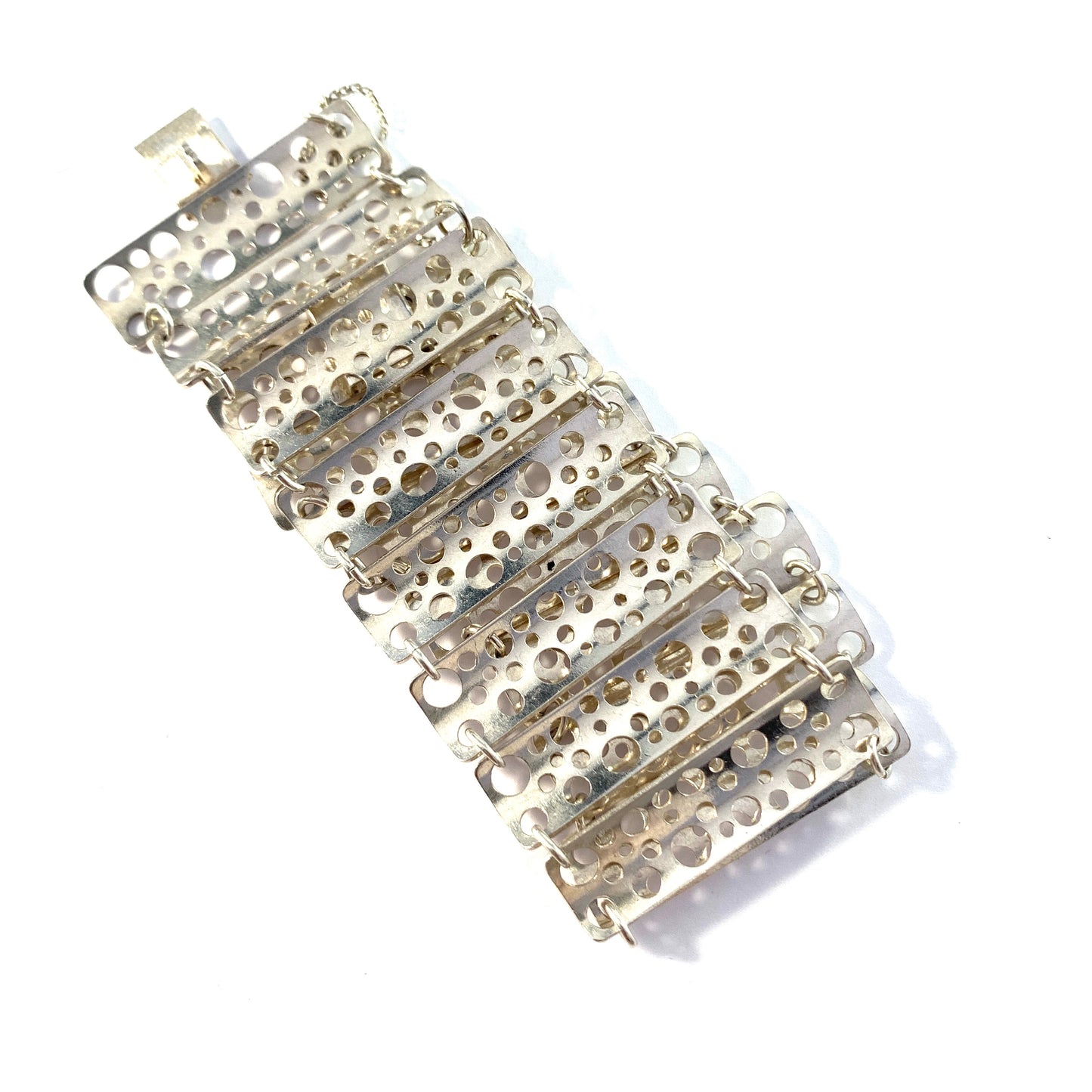 Liisa Vitali for Westerback Finland 1971 Vintage Sterling Silver Bracelet.