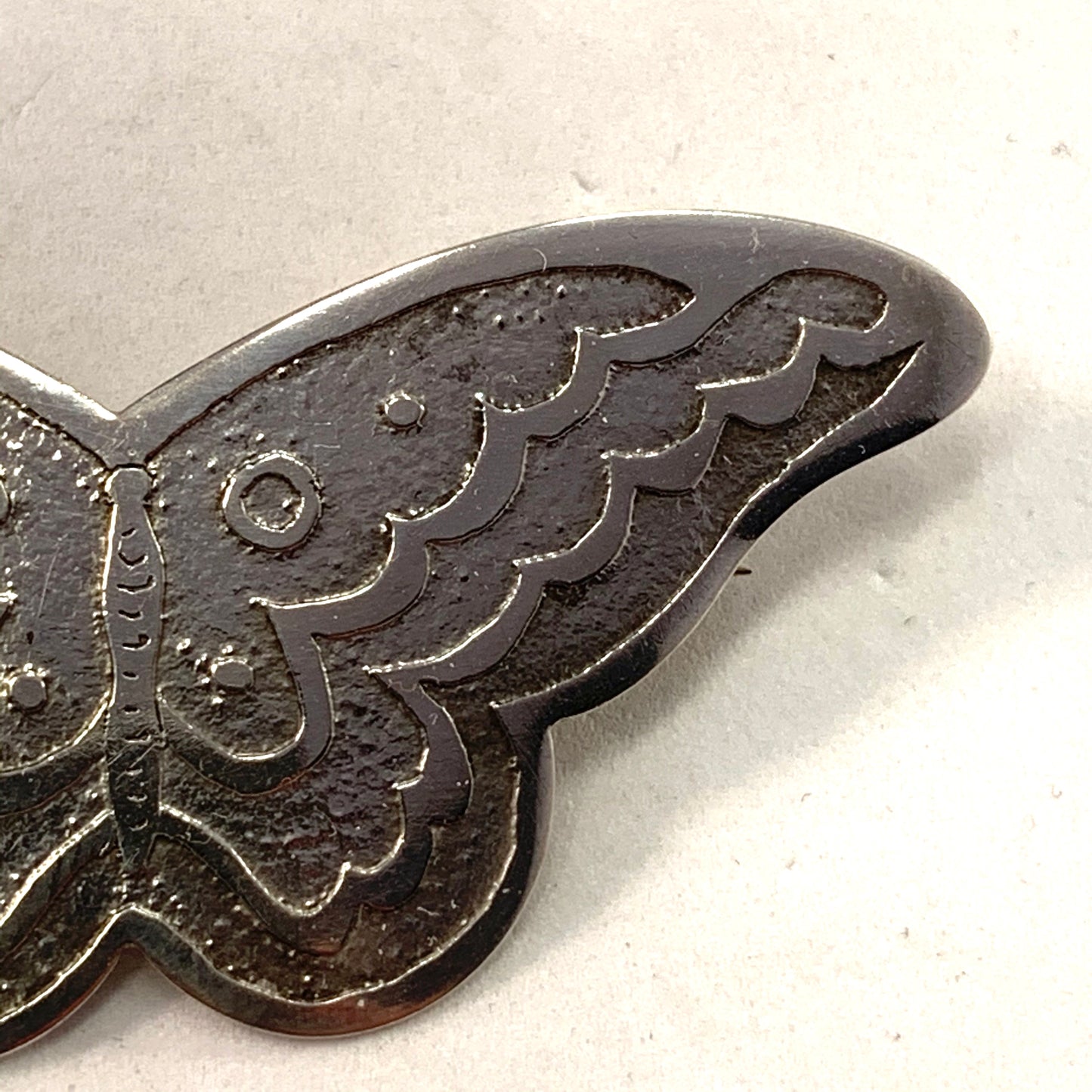 A Nilsson, father of Wiwen Nilsson, Sweden year 1905 Antique Art Nouveau Butterfly Brooch.