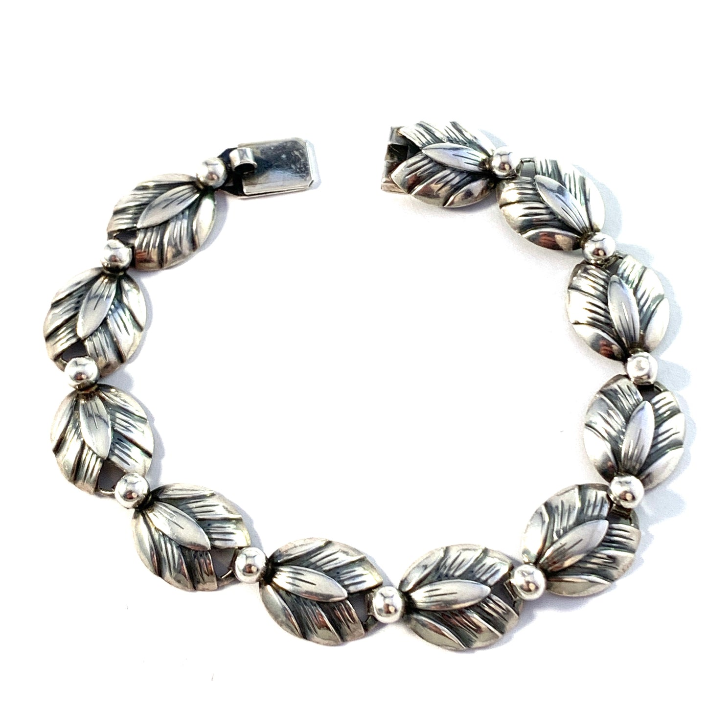 Niels Erik From, Denmark 1940s. Sterling Silver Bracelet.