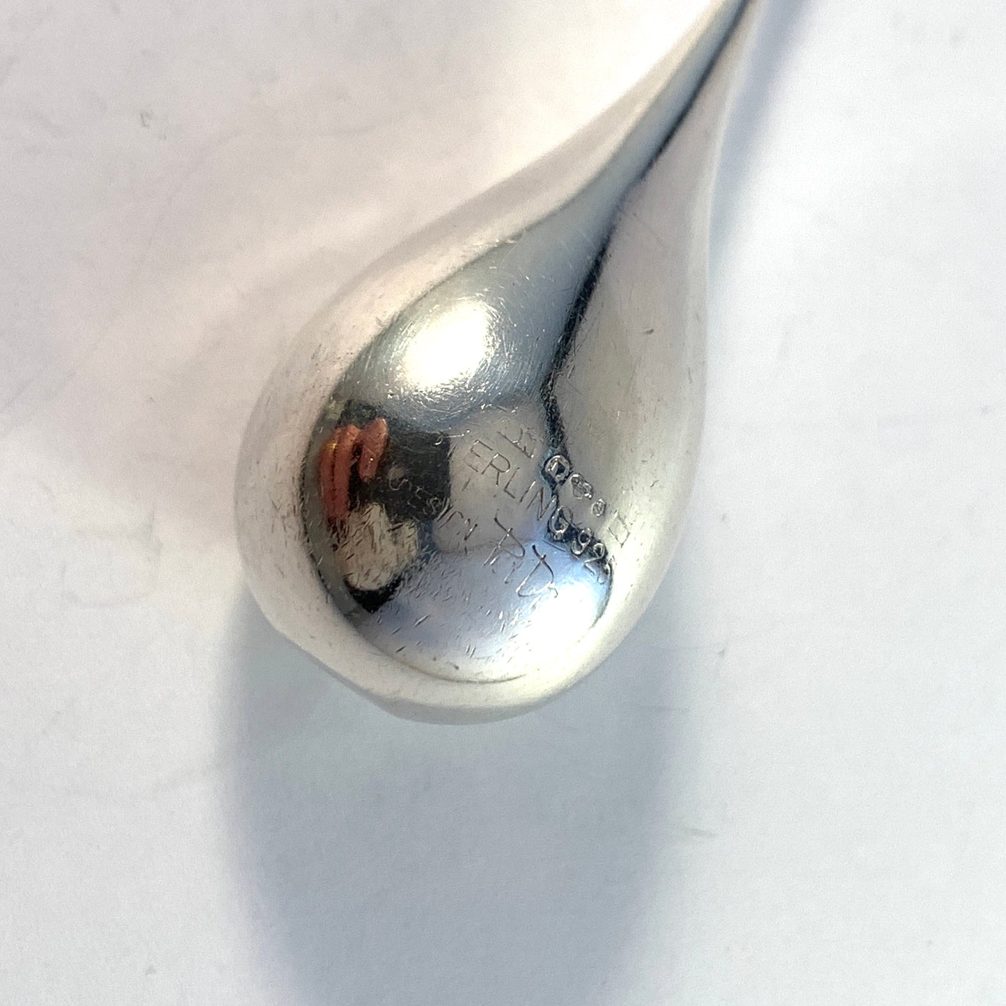 Per Dåvik for Alton, Sweden 1973. Large Sterling Silver Drop Pendant. Signed