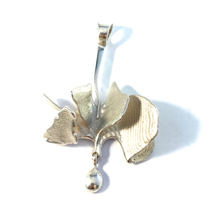 Ibe Dahlquist & Brave, Sweden year 1960. Large Sterling Silver Pendant.
