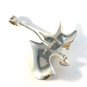 Ibe Dahlquist & Brave, Sweden year 1960. Large Sterling Silver Pendant.