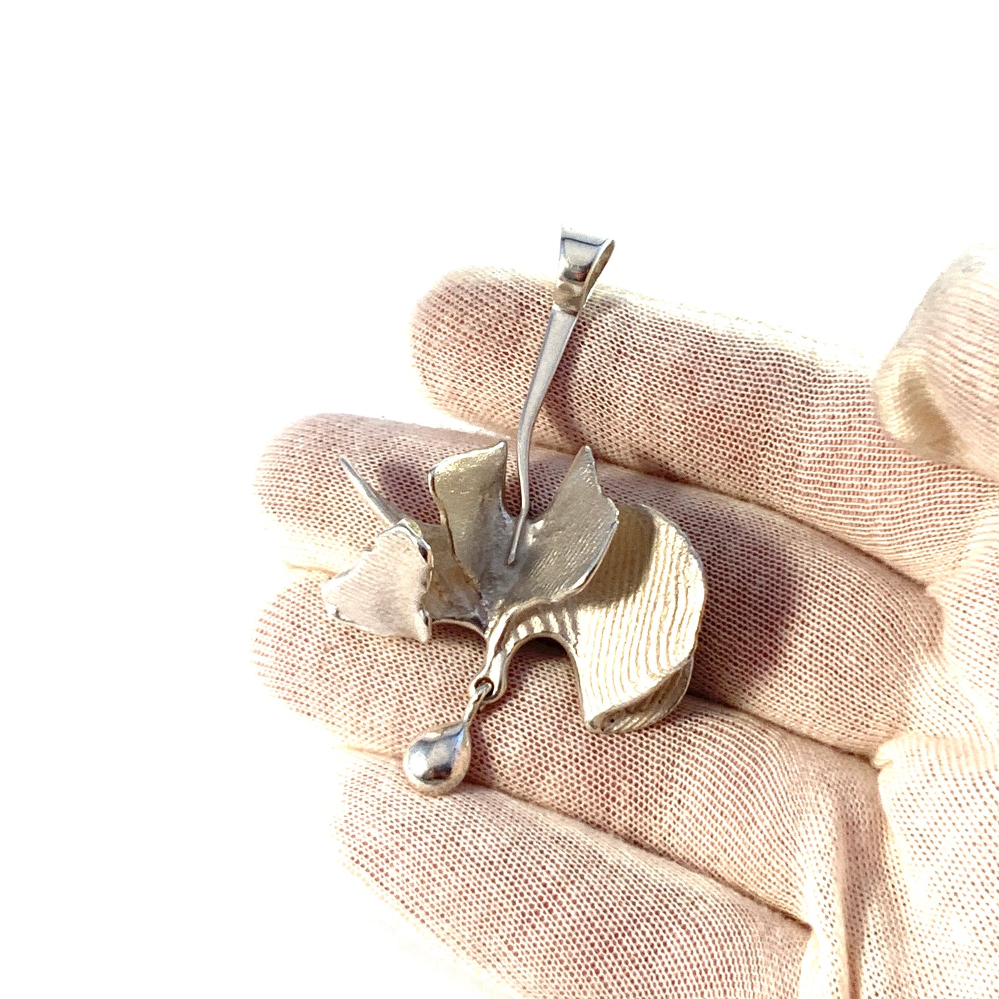 Ibe Dahlquist & Brave, Sweden year 1960. Large Sterling Silver Pendant.