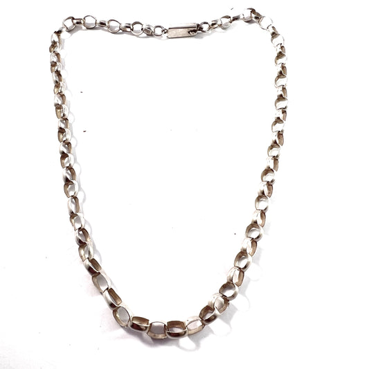 Bergengren, Sweden 1931. Vintage Sterling Silver Necklace. Older Chain.