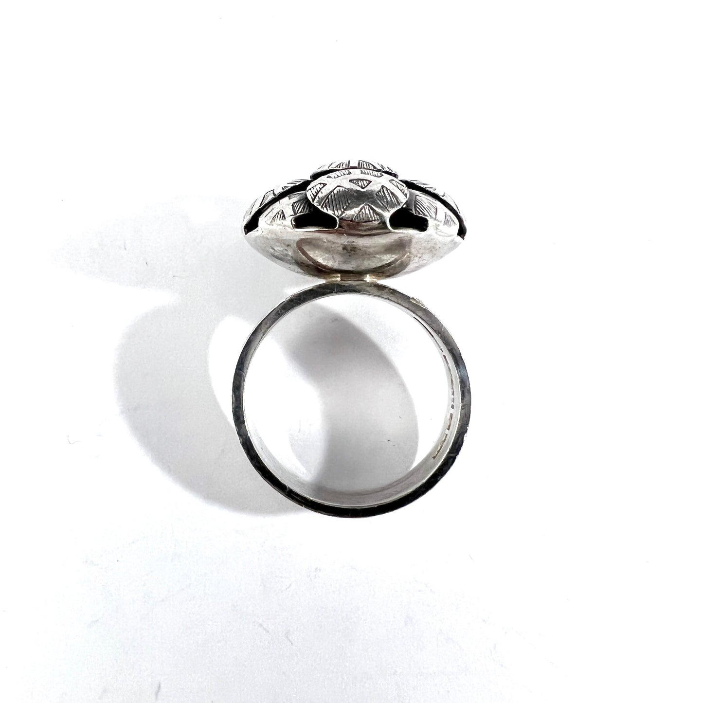 Elis Kauppi, Kupittaan Kulta Finland 1969. Vintage Sterling Silver Ring.