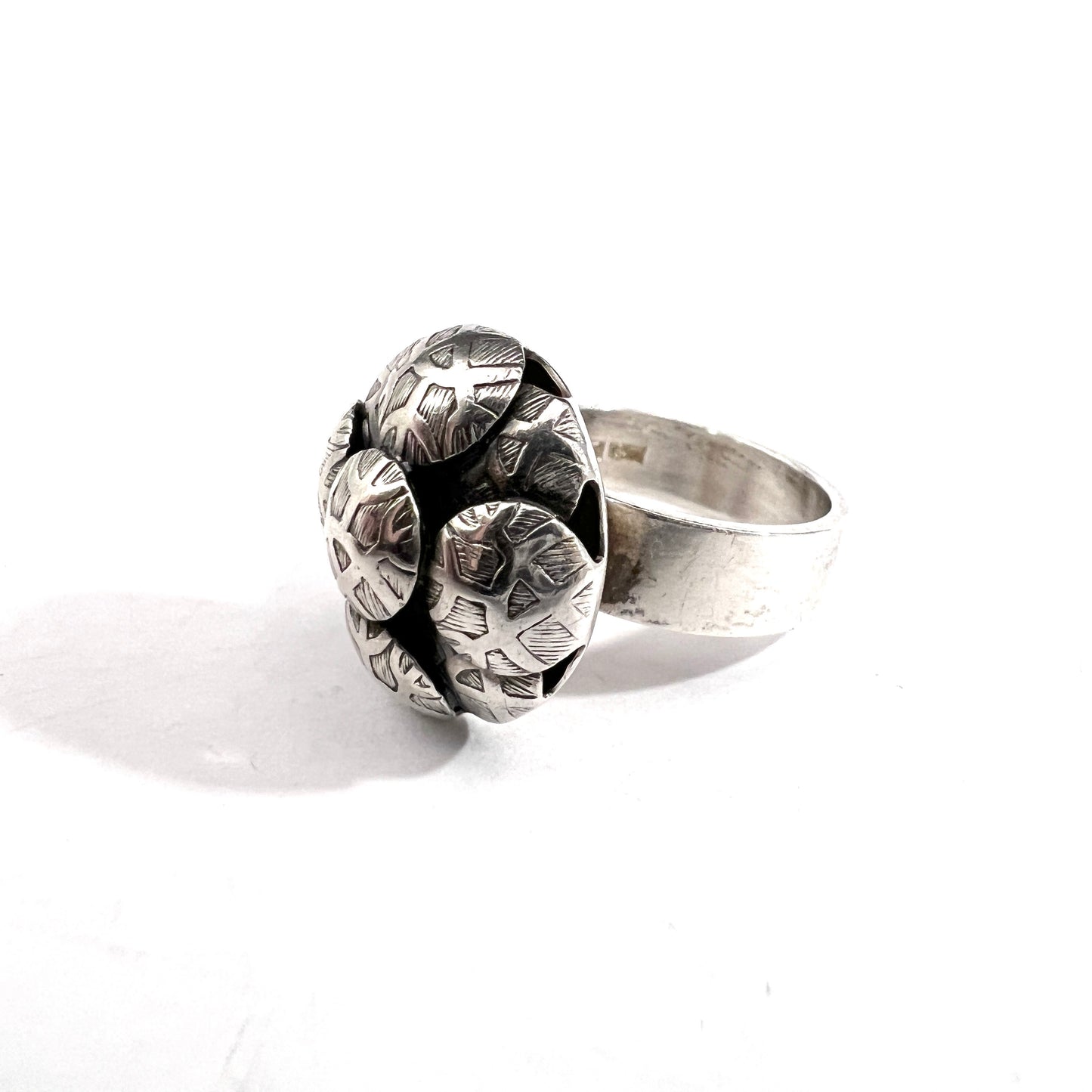 Elis Kauppi, Kupittaan Kulta Finland 1969. Vintage Sterling Silver Ring.