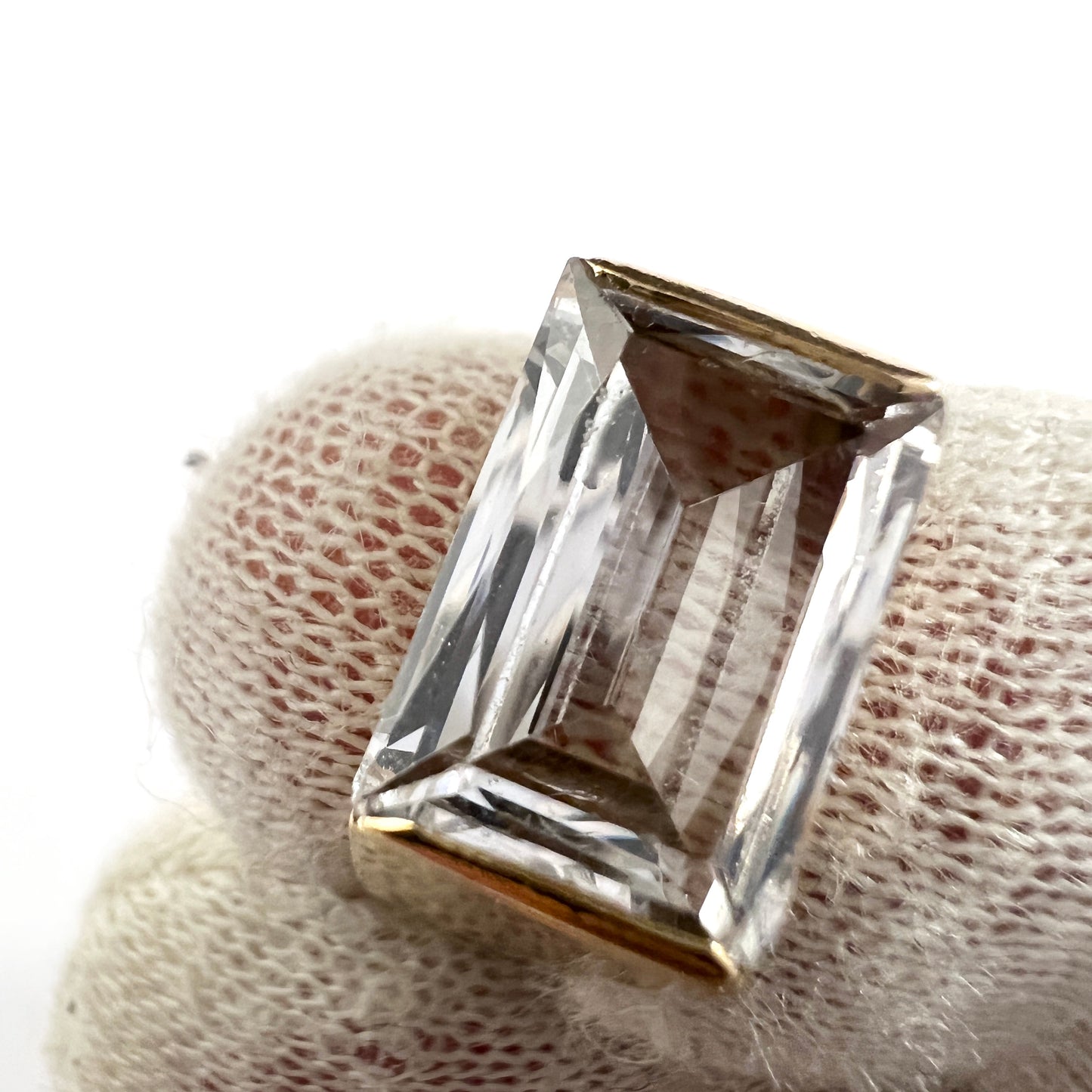 Bengt Hallberg Sweden 1965. Vintage 18k Gold Rock Crystal Ring.