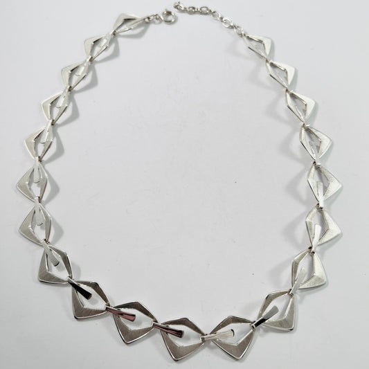 Andreas Daub, Germany c 1960s. Vintage 830 Silver Necklace.