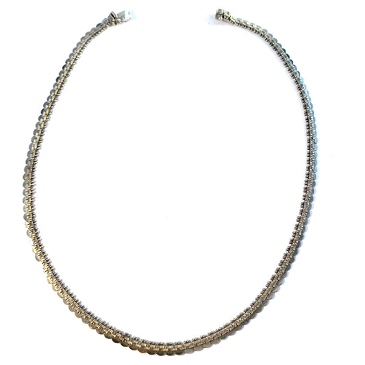 Vintage 1940-50s. Solid 830 Silver Necklace.