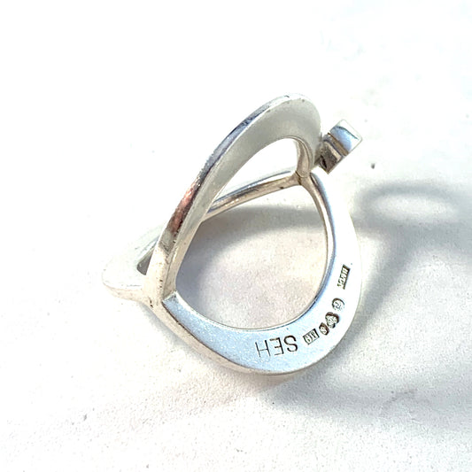 Sven-Erik Högberg for Högberg & Co, Sweden 1962 Sterling Silver Pendant.