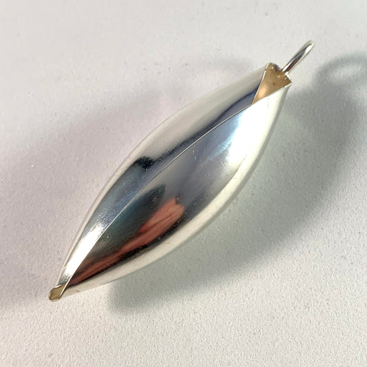 David-Andersen, designer Ingjerd Hanevold, Norway Vintage Sterling Silver Pendant. Design: Henne