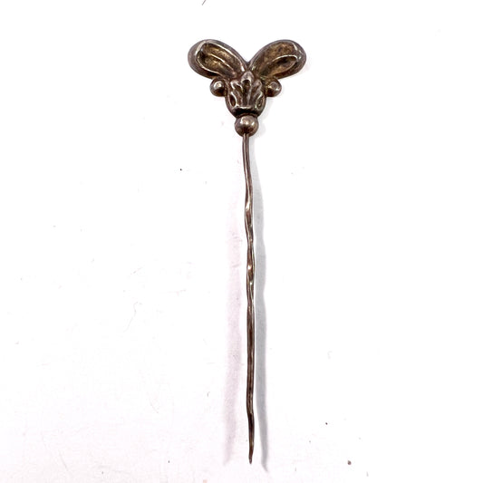 Maker FDB, Sweden year 1859. Victorian Solid Silver Pin.