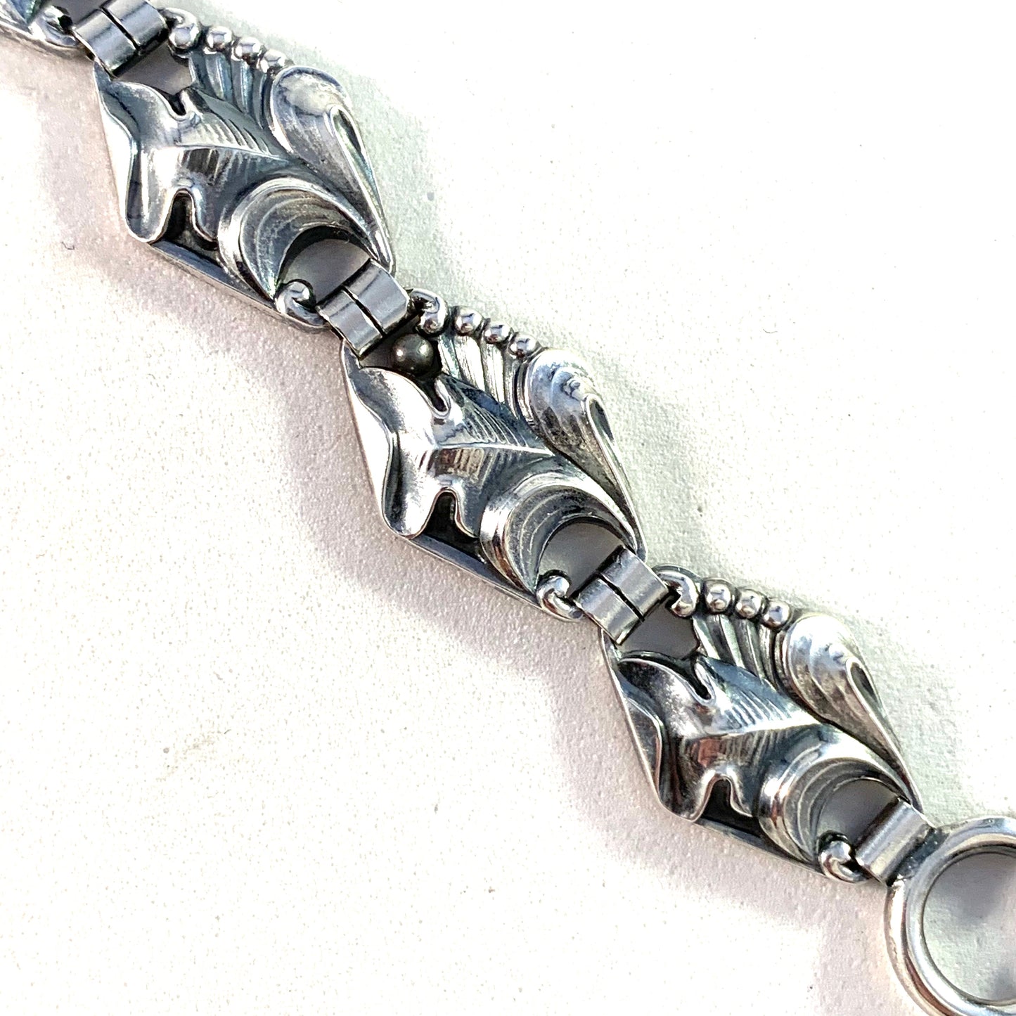 Norway Vintage Mid Century Sterling Silver Link Bracelet.