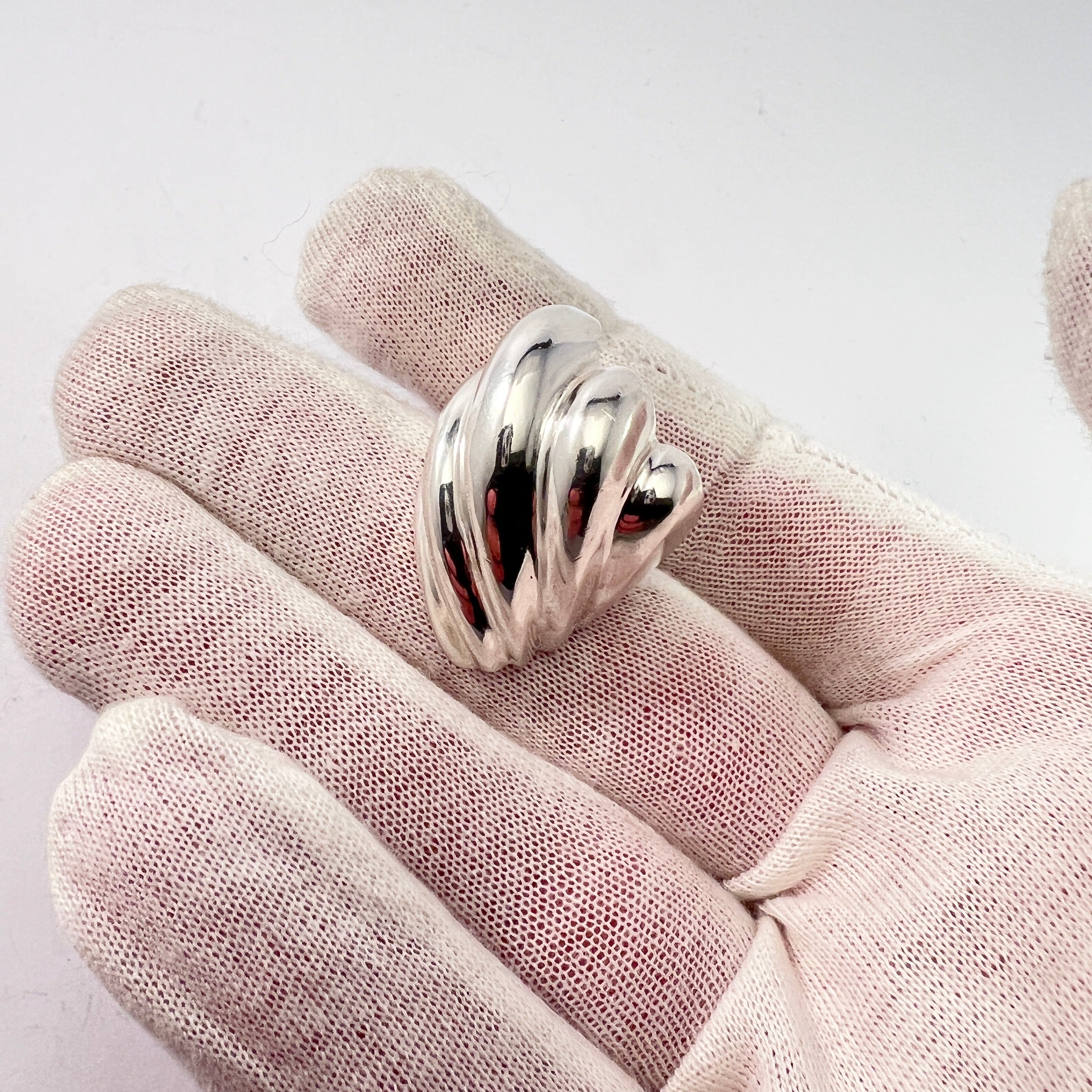 Mexico. Chunky 28.7gram Vintage Sterling Silver Ring.