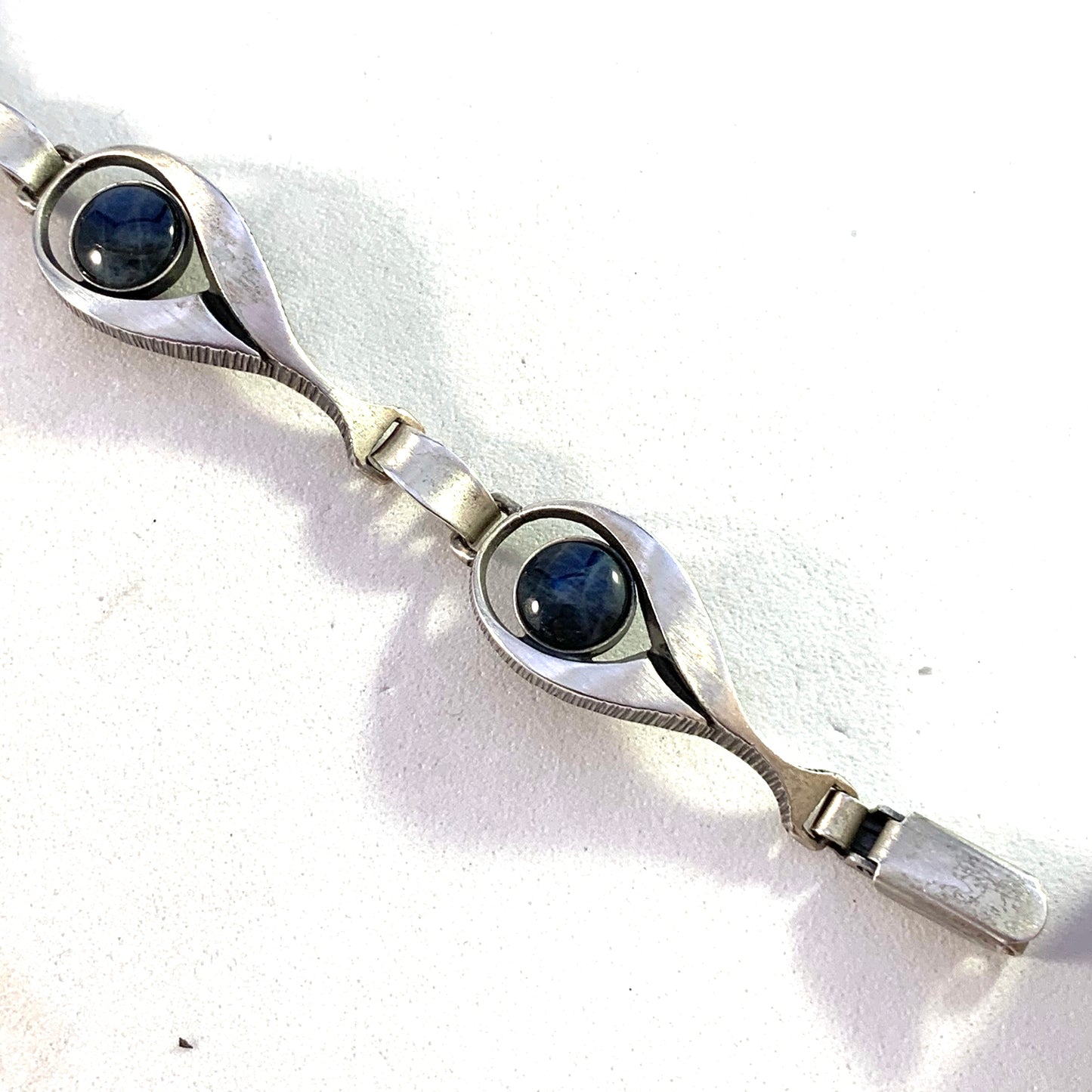 Finnfeelings, Finland Vintage Sterling Silver Labradorite Bracelet.