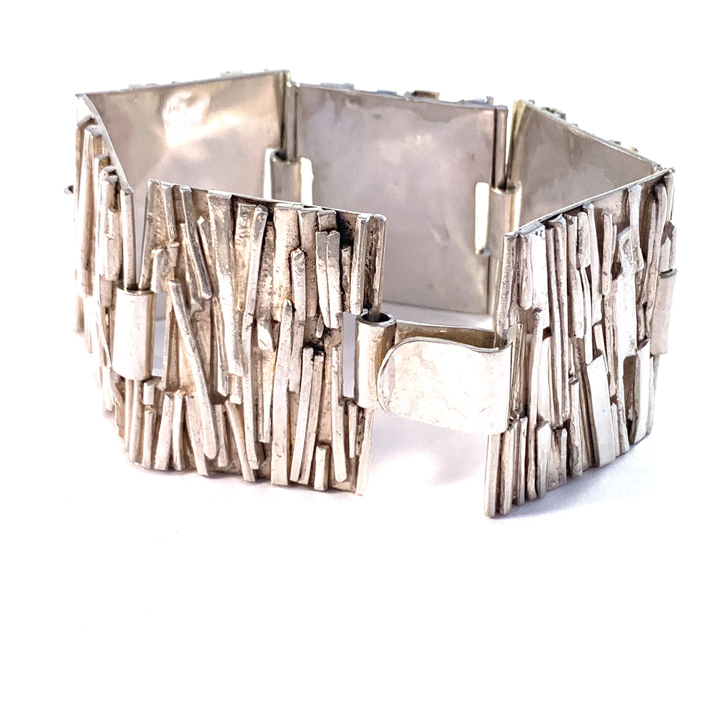 Claes E Giertta, Stockholm 1969. Massive Sterling Silver Bracelet. 4.2oz