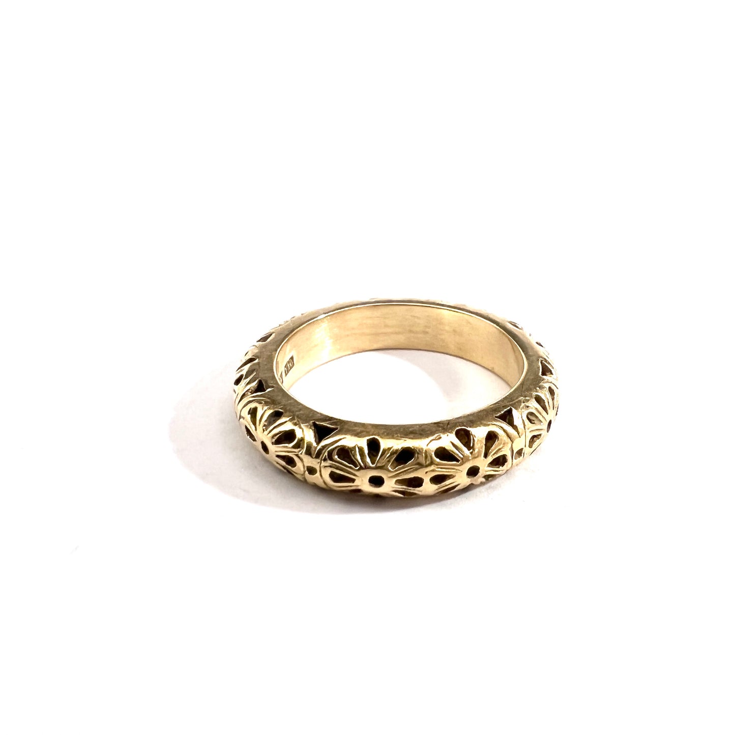 Bengt Hallberg, Sweden. Vintage Medieval Copy 18k Gold Ring. Original from 1537 A.D.