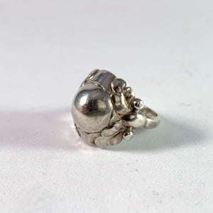 Georg Jensen & Wendel 1945-51, Copenhagen Sterling Silver Ring. Design 11A