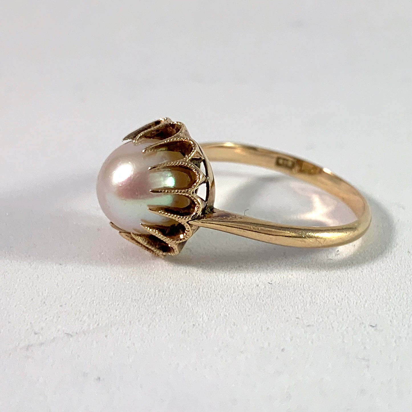 Mid century gold ring