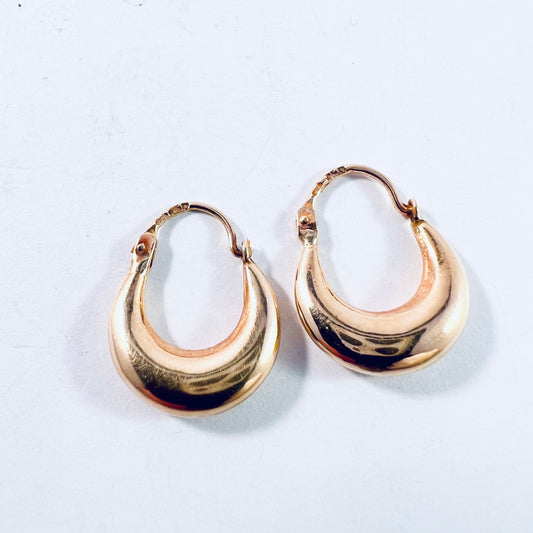 Sweden 1950-60s. Vintage 18k Gold Earrings.