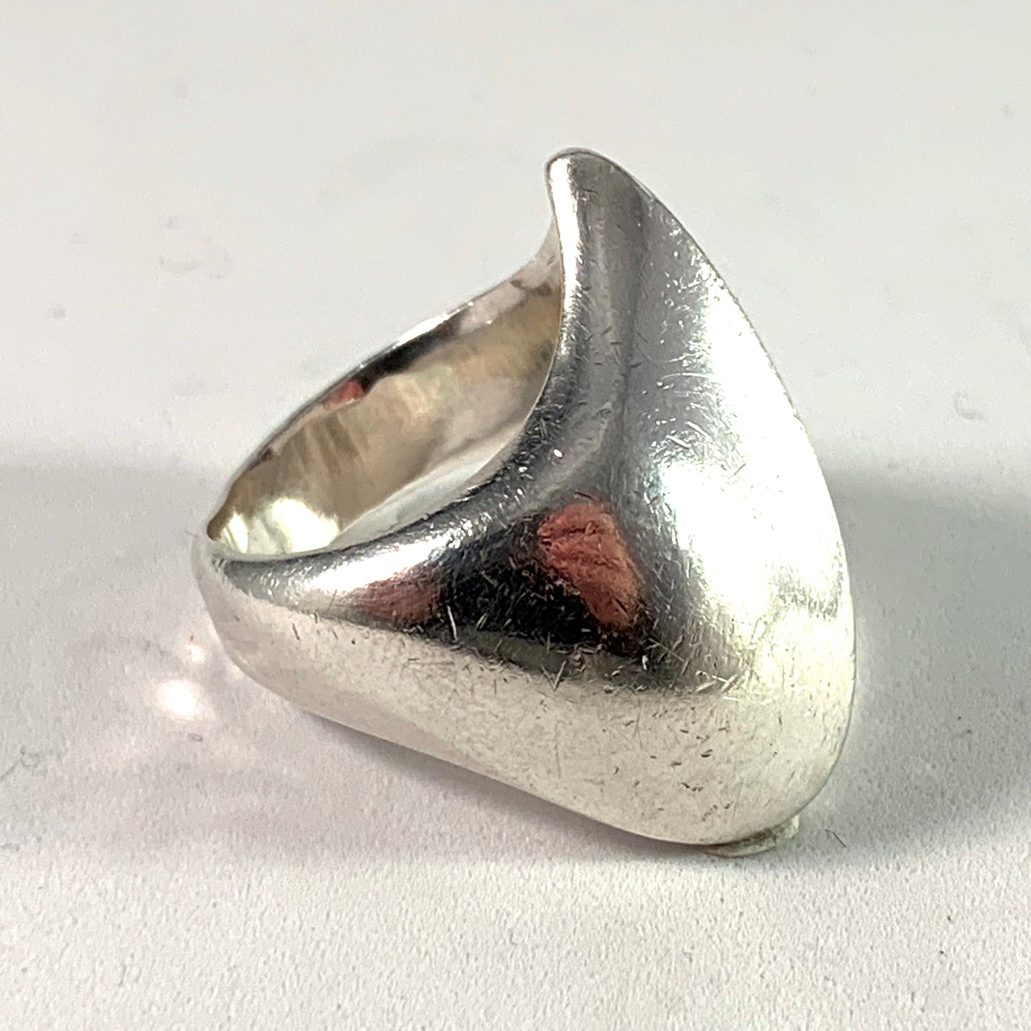 Nanna Ditzel for Georg Jensen, Denmark 1960s Sterling Silver Chunky Ring. Design no 91