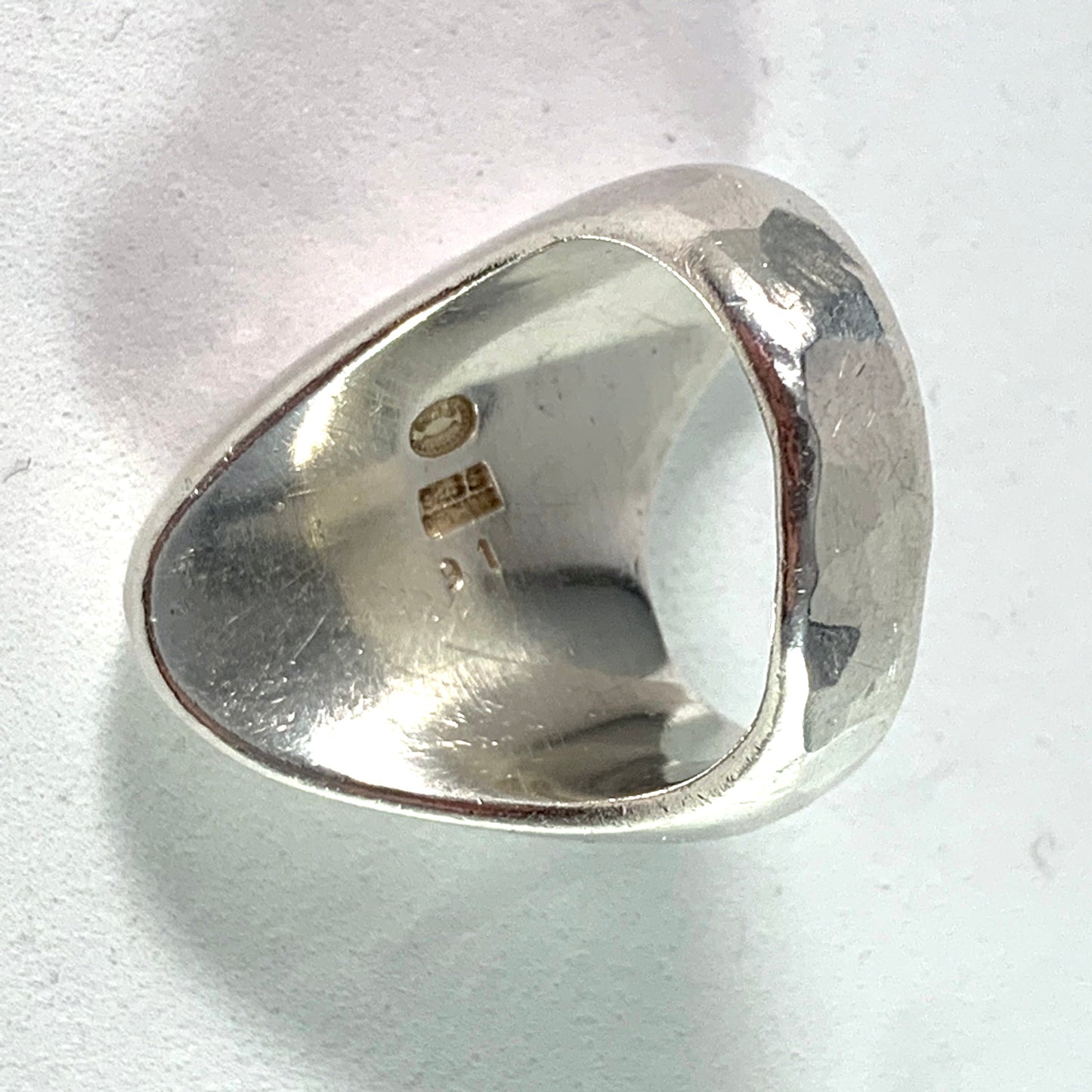 Nanna Ditzel for Georg Jensen, Denmark 1960s Sterling Silver Chunky Ring. Design no 91