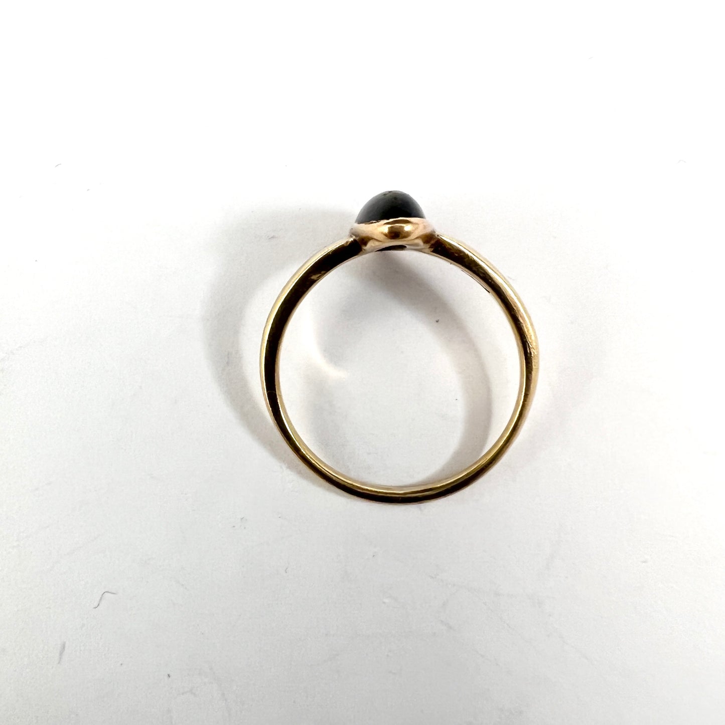 Antique 14k Gold Bloodstone Ring. Probably Denmark.