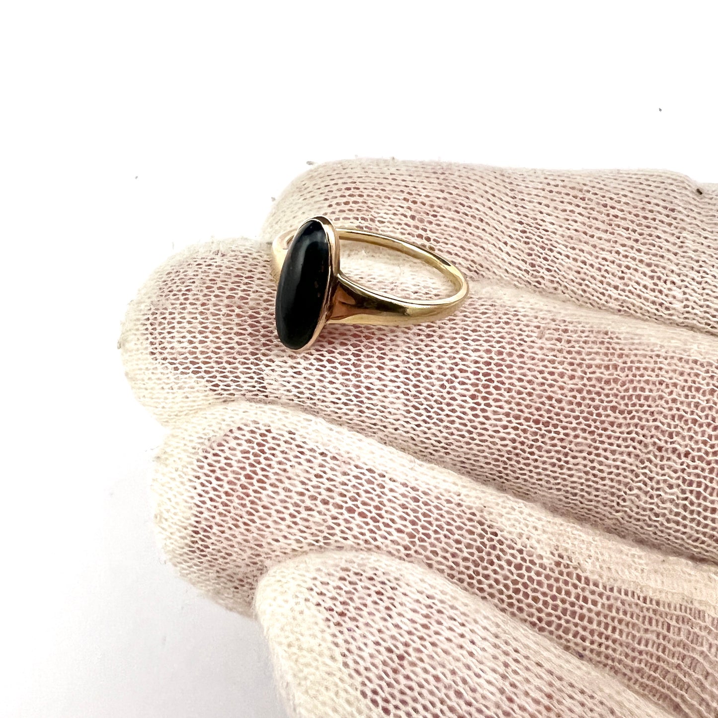 Antique 14k Gold Bloodstone Ring. Probably Denmark.