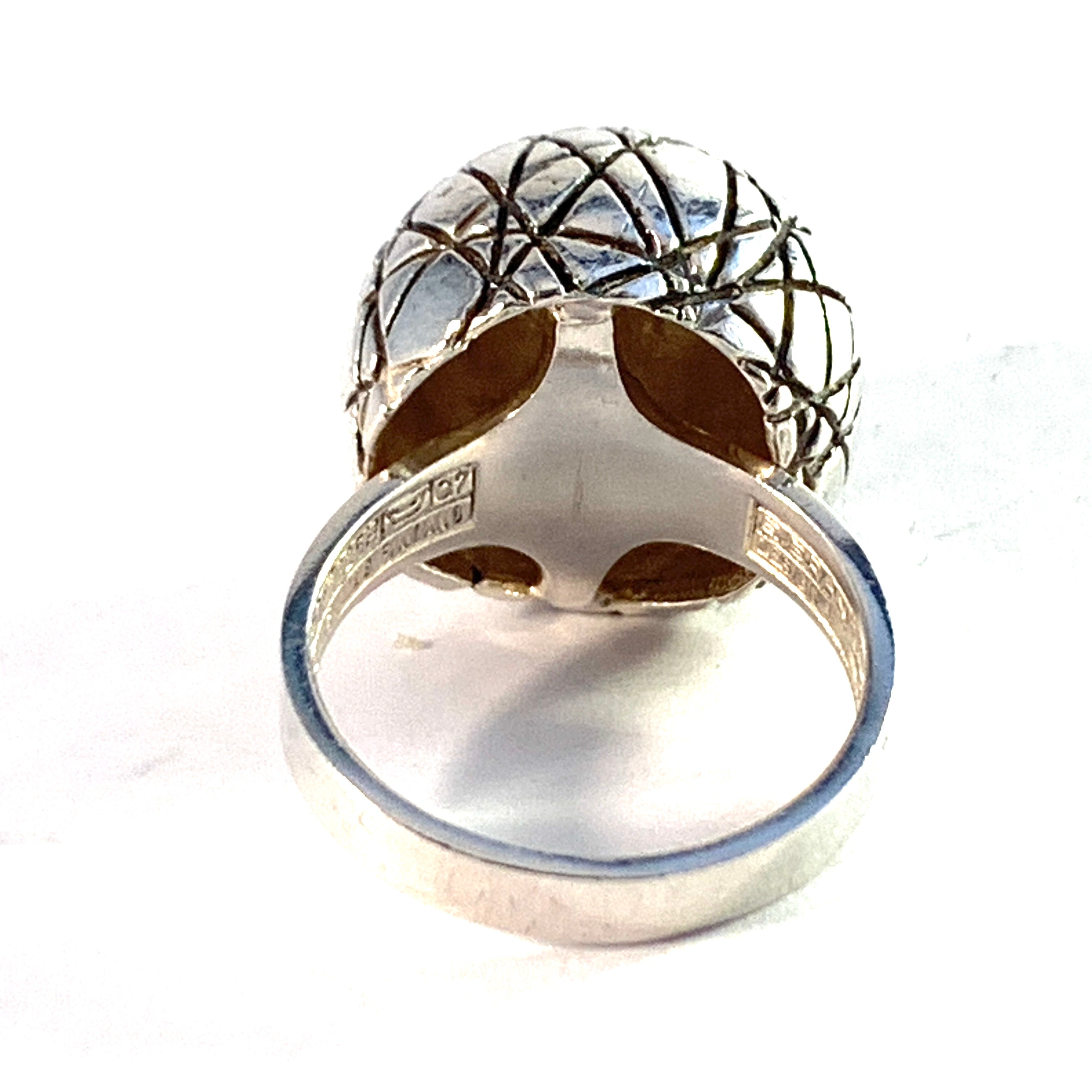 Erik Granit, Finland 1969. Bold Vintage Sterling Silver Ring