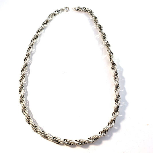 L.Gunnari, Finland year 1939. Large Solid Silver Necklace.