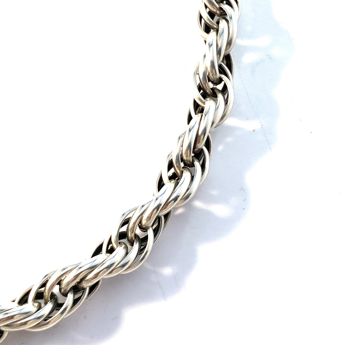 L.Gunnari, Finland year 1939. Large Solid Silver Necklace.