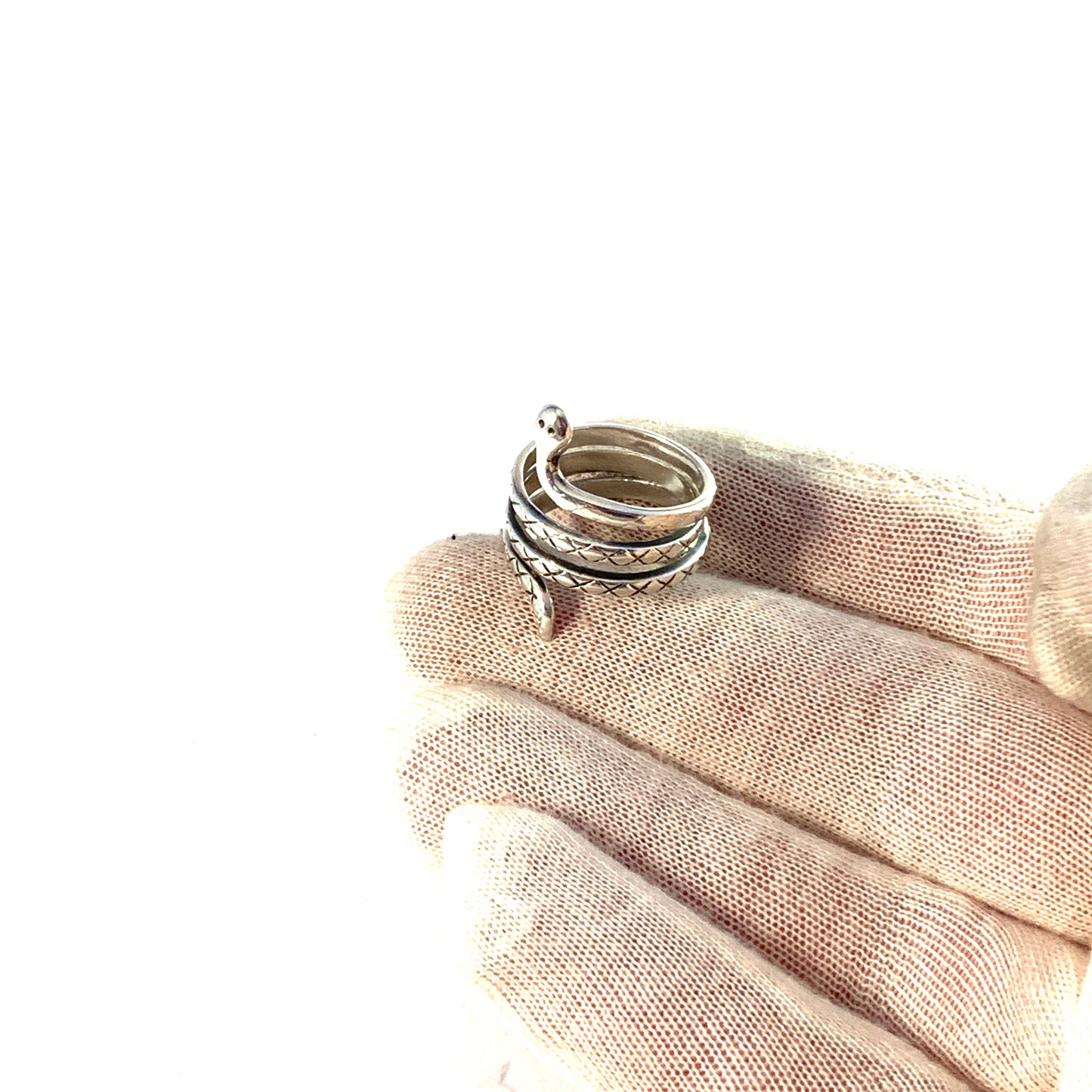 Kalevala Koru, Finland. Sterling Silver Snake Ring.