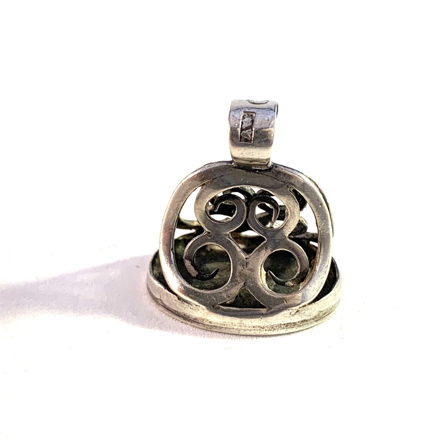 A Westberg, Sweden 1848 Early Victorian Solid Silver Fob Seal Pendant
