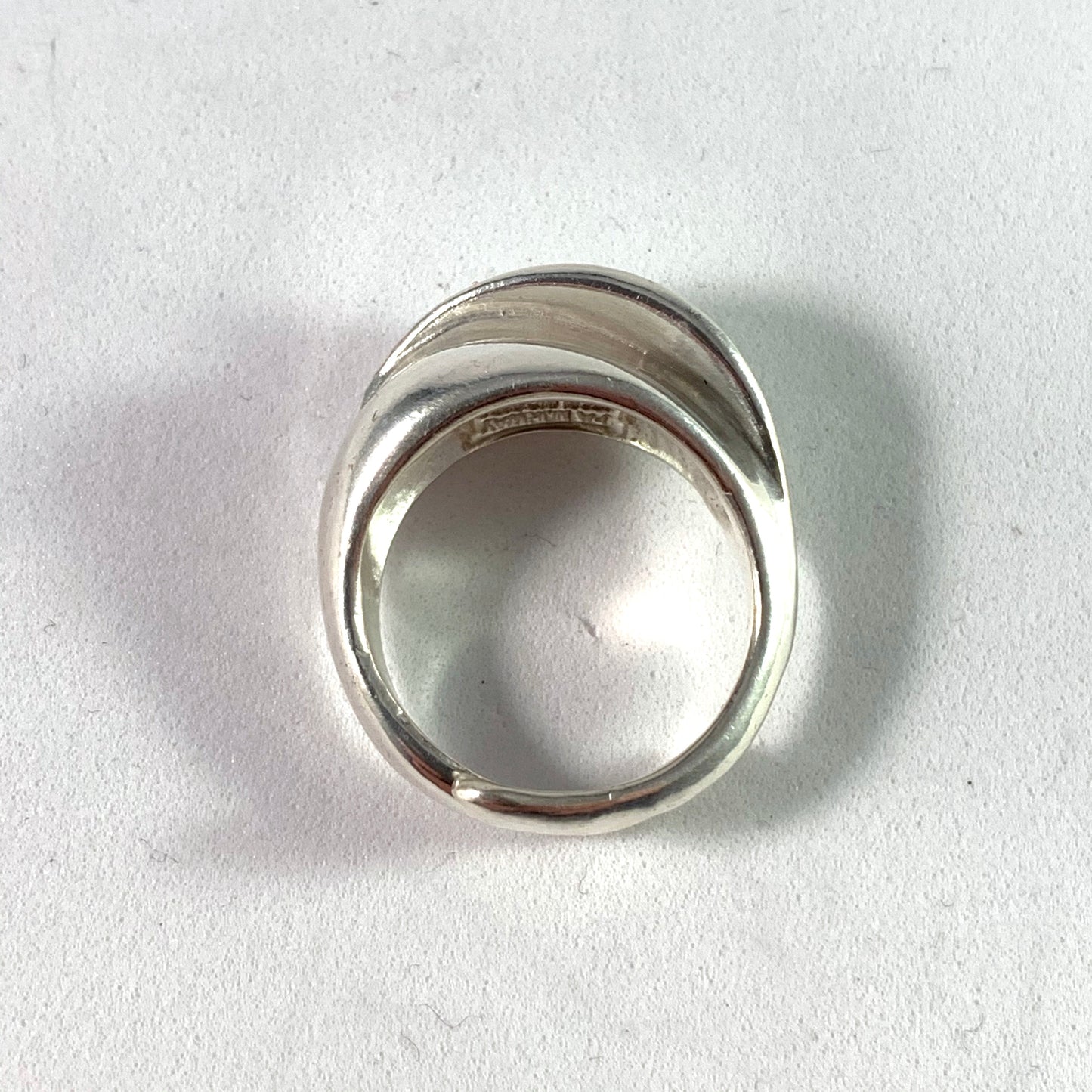 Ingjerd Hanevold for David-Andersen, Norway Vintage Sterling Silver Adjustable Size Ring.