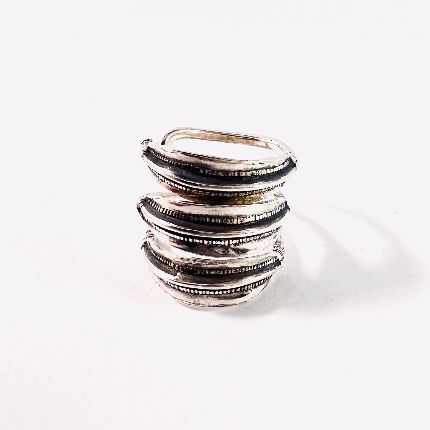 Bengt Hallberg, Sweden Vintage Sterling Silver Viking Copy Unisex Ring.