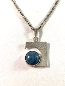 Vintage Bergslagen stone silver necklace