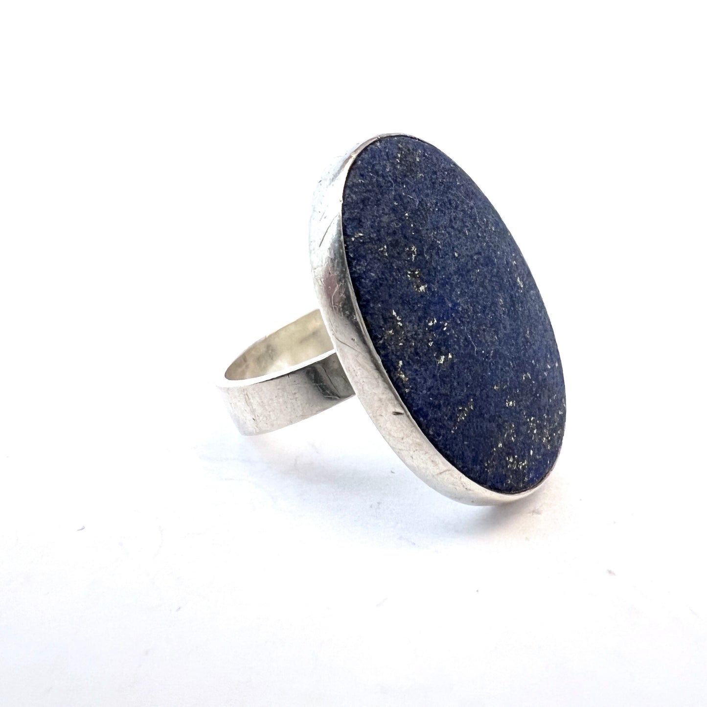 Niels Erik From, Denmark 1950-60s. Sterling Silver Lapis Lazuli Ring.