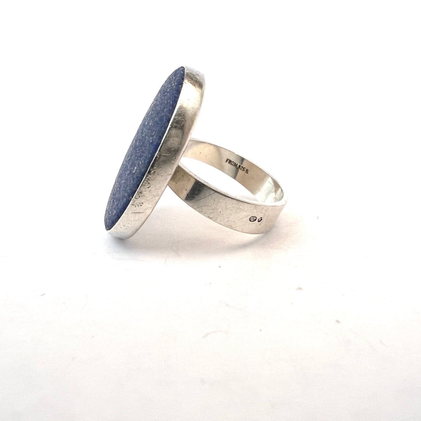 Niels Erik From, Denmark 1950-60s. Sterling Silver Lapis Lazuli Ring.