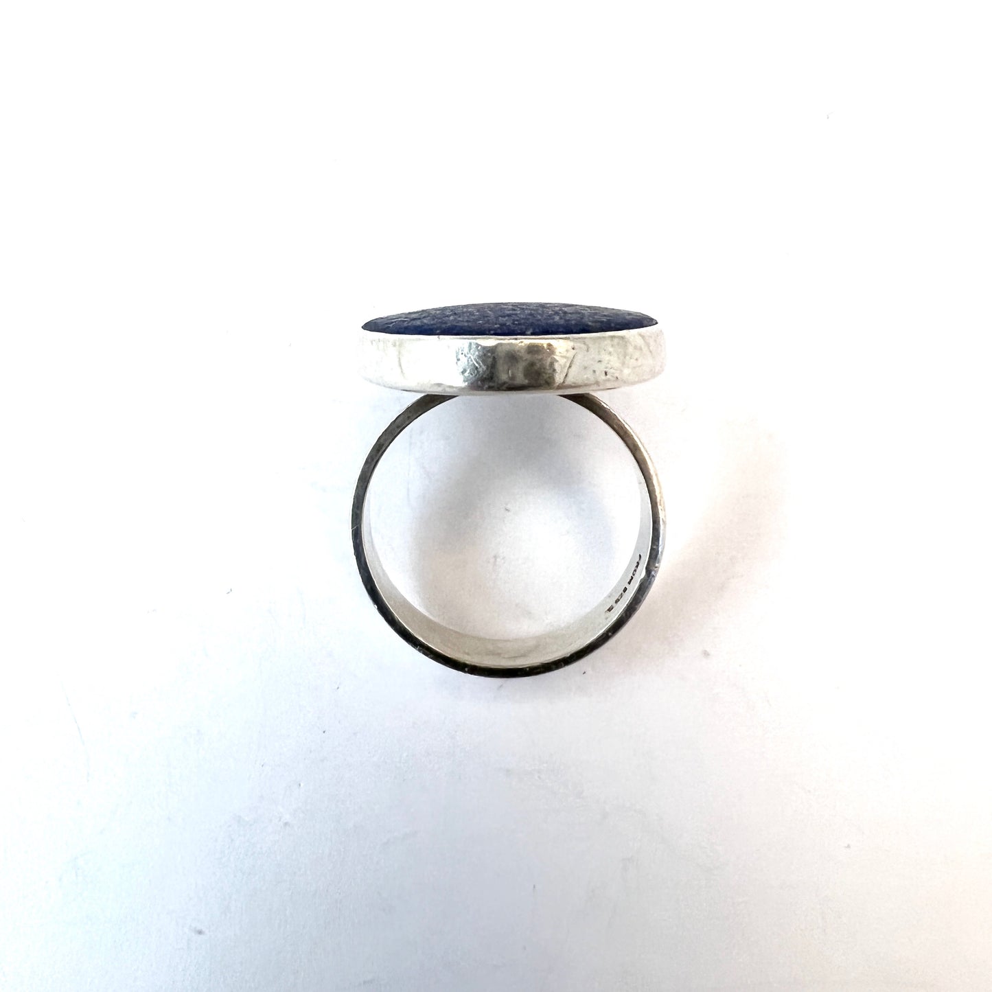 Niels Erik From, Denmark 1950-60s. Sterling Silver Lapis Lazuli Ring.