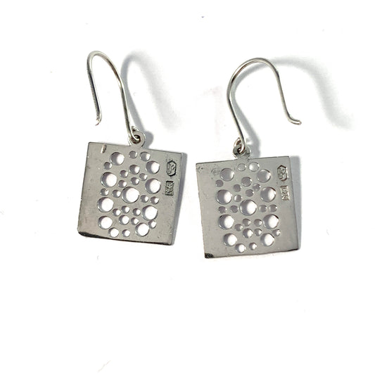 Kultakeskus, Finland. Design Liisa Vitali, Sterling Silver Earrings