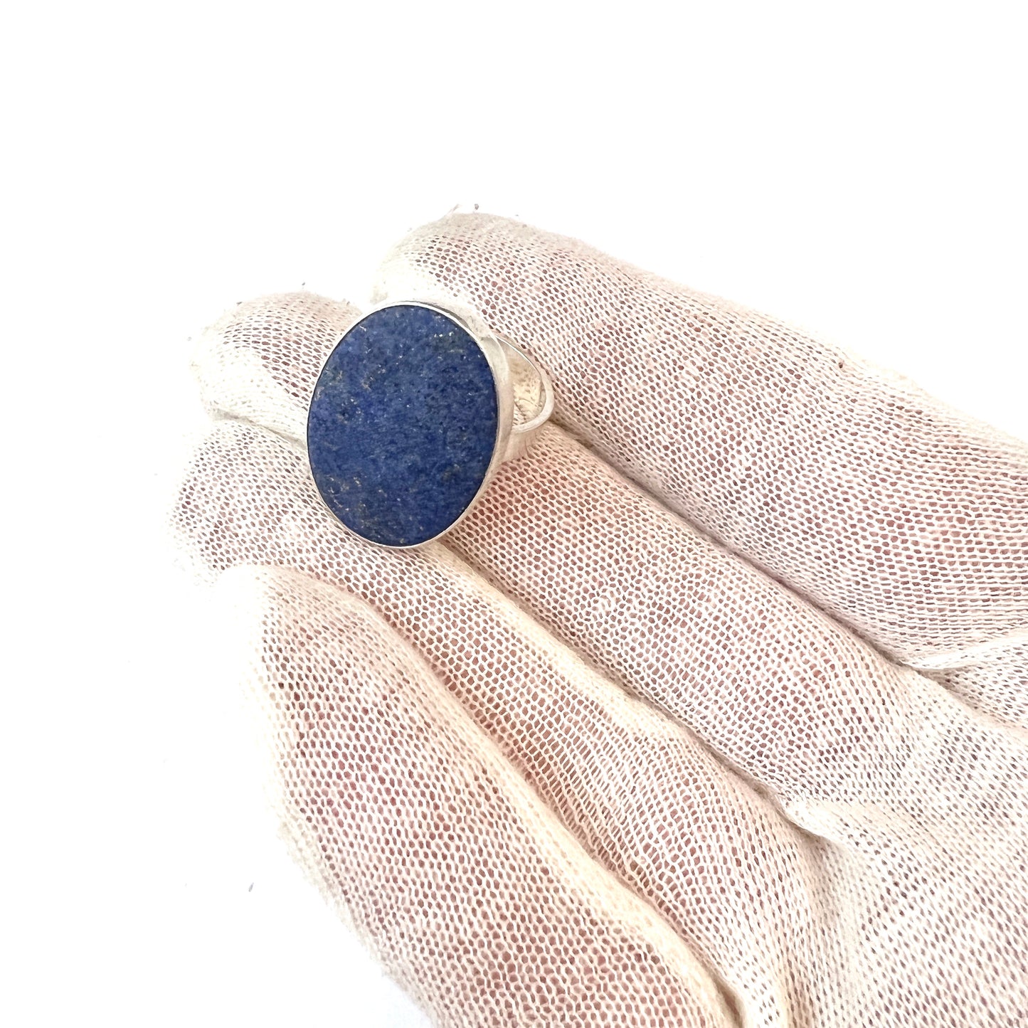 Niels Erik From, Denmark 1950-60s. Sterling Silver Lapis Lazuli Ring.