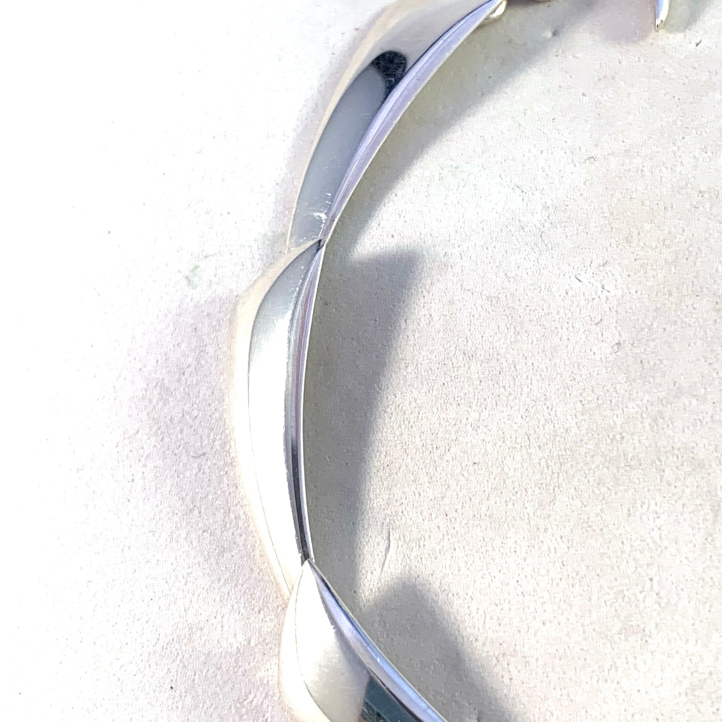 Hermann Siersbol, Denmark 1960s Modernist Sterling Silver Link Bracelet.