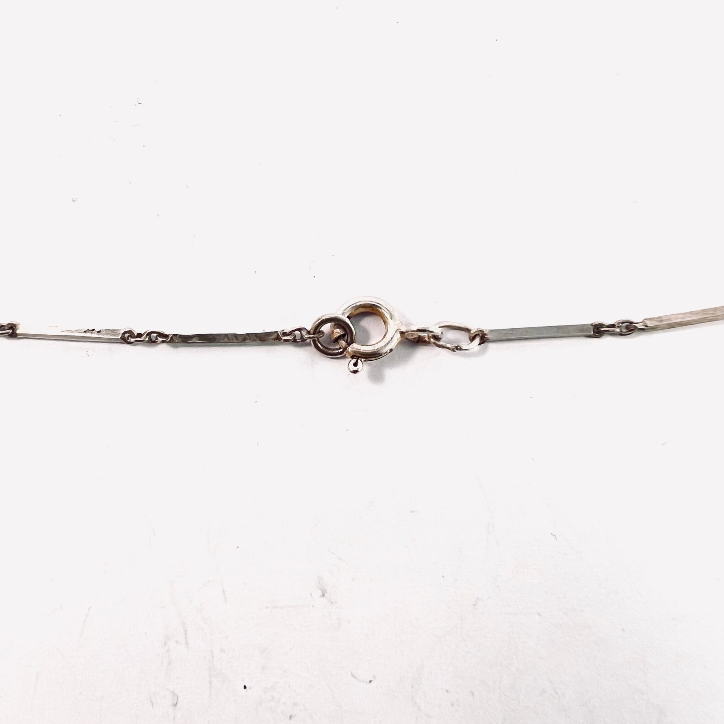 H Rudberg, Stockholm year 1960. Vintage Sterling Silver Amethyst Necklace.