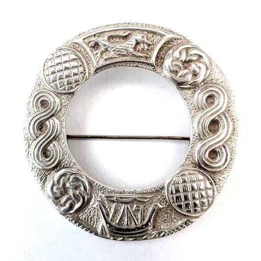 Robert Allison, Glasgow 1945. Vintage Sterling Silver Brooch.